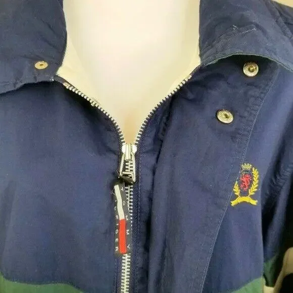 VTG 90s Y2K Tommy Hilfiger Zip Jacket M Streetwear Gorpcore Preppy Blokecore - Picture 9 of 14